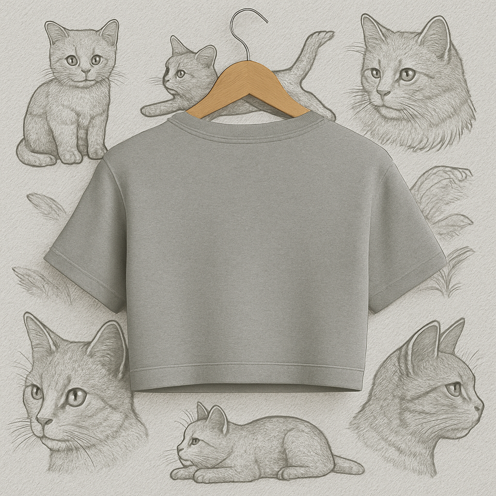 Aesthetic croptop grey,white women